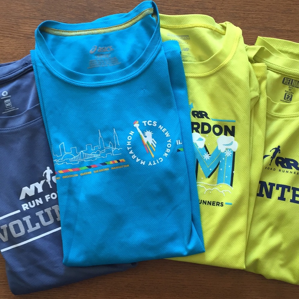 NYRR - lot of 4 shirts NYC marathon